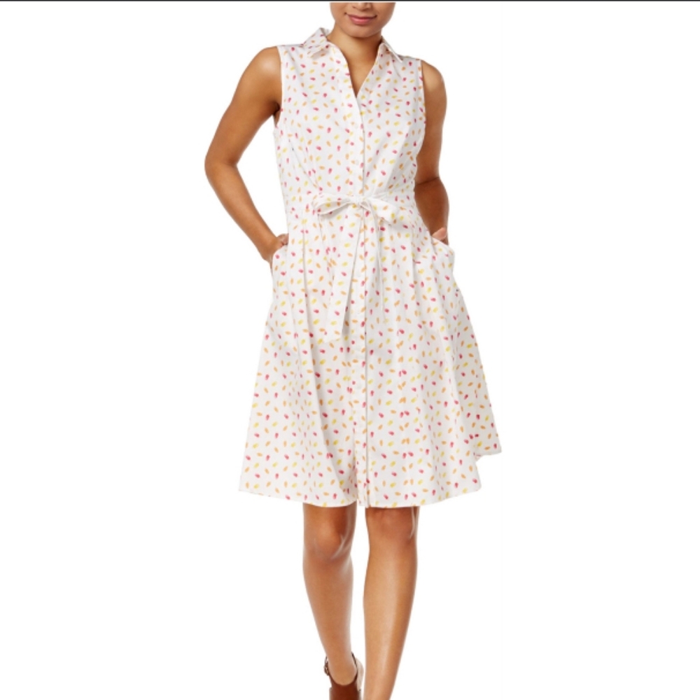 Maison Jules White Blouse with Popsicle Print